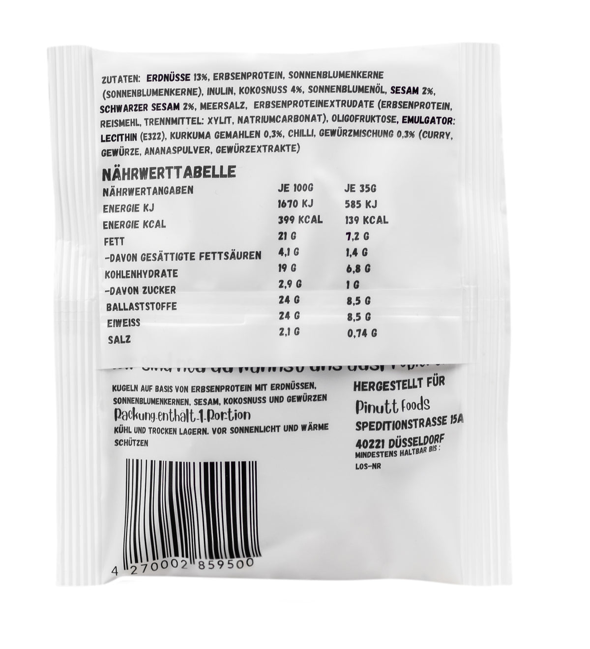 Snack Balls Curry & Sesam